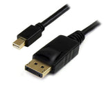 3m Mini DisplayPort Male to DisplayPort Male Cable | Black 022.002.0387
