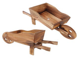 Flower Pot Wooden Cart Innovative Succulent Wheelbarrow Flower Pot for Courtyard Home Decoration V1294-YM0715-3111220152511
