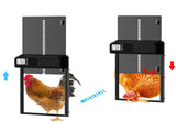 Coop Door with Timer Inductive Function IPX3 Waterproof Aluminum Anti Pinch Battery Powered V1294-YM0901-3111230289311