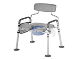 Bedside Commode Chair, 227 kg Capacity, 4-in-1 Portable Toilet and Raised Toilet with Padded V952-WLKBSLRZD500Y4MTK001V0