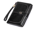 Leather Wallet Women Rfid Blocking Large Capacity, Zip Around Long Wallet - Pu Phone Clutch Purse, V1189-LWWAL-20260325-00077