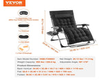Zero Gravity Chair, 33 inch Zero Gravity Recliner Lounge Chair for Indoor and Outdoor, Adjustable V952-LZLTYHS33HHKQK3LEV0