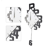 Frameless Pendulum Wall Clocks Number Decoration DIY Assembly Modern Wall Clocks with Silent V1294-YM0715-3115220051911