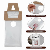 500 Pack Door Hanger Bags 6inch X 12inch, Clear Door Hanger Bags Protects Flyers, Brochures, V1370-AZ4-07507