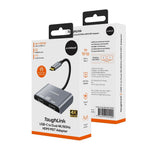 mbeat Tough Link USB-C to Dual 4K/60Hz HDMI MST Adapter - Space Grey V186-MB-XAD-C2HDM