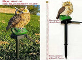 Garden Solar LED Lights - Resin Owl Figure Outdoor Decor,Waterproof Owl Garden Stake Lights for V1369-AZ3-W-22239