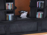 Miniature Book Display Case Solid Wood and Plastic Rotatable Tiny Miniature Library Display Cabinet V1294-YM0901-3115250006911