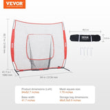 7x7 Baseball Softball Practice Net, Portable Baseball Training Net for Hitting Batting Catching V952-77YCWPJXLW773F0NBV0
