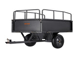 Garden Utility Trailer, 17 Cu. Ft & 272 kg Capacity, ATV UTV Hauling Trailer, Tow Behind Steel Dump V952-HYTCHSTPK17CFT3NV001V0