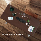 FORTIA Sit To Stand Up Standing Desk, 160x75cm, 72-118cm, Height Adjustable, 50kg Rated, Walnut V219-ADKSSTFO6WLSA