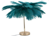 G4 Ostrich Feather Table Lamp Night Light Bedside Light Decoration Lamp for Bedroom Wedding RoomDark V1294-YM0901-3119210093319