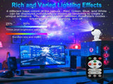 Star Projector Galaxy Night Light Starry Nebula Ceiling LED Lamp 15 Light Effects with Remote V1294-YM0901-L6866