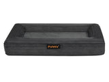 Pawz M Size Orthopedic Dog Bed with Corduroy Removable Cover Waterproof Washable Grey PT1276-M-GY