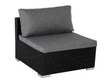 Outdoor Modular Lounge Sofa Bondi-Black V264-OTF-507S-BLK