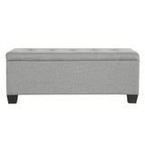 Artiss Storage Ottoman Blanket Box 97cm Linen Light Grey OTM-L2-LINEN-LI-GY
