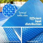 Aquabuddy Pool Cover 500 Micron 10x4m Swimming Pool Solar Blanket Blue PC-100X40-L-BL