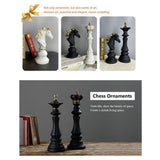 Chess Resin Decor Ornament Figurines Queen Knight Statue Collection Object Sculptural Models of V1369-AZ3-W-11587