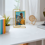 Creative Light,Photo Frame Ornament Sleek TV Cabinet/Bedroom/ Desktop Decor Freestanding Display for V1370-AZ4-21169