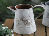 2X Watering Can Vase French Jug Home Decoration Vase Flower Arrangement Iron Flower Making Gardening V1192-AZ-W-22699