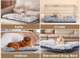 95 x 65 CM Winter Long Plush Dog Bed for Large Dogs - 10CM Thickened Fluffy Faux Fur Pad - Calming V888-ELOSUNG49923