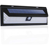 Solar Wall Light 180 LED PIR Motion Sensor Outdoor Garden Light IP65 Waterproof - Black - Size 001 V1106-124-27758-BLK-001
