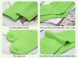 20 Pairs Womens Socks, Solid Color Crew Socks Colorful Lightweight Cotton Athletic Socks V1258-DP02-F-569