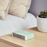 Lexon Flip Classic Reversible Alarm Clock PANTONE - Green V398-LD-LR157PT-M