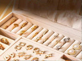 Black High-end Jewelry Storage Box for Necklaces, Earrings, Ear Studs, Bracelets, Rings, Exquisite V1106-GDSSSNH001