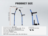 Forearm Crutches for Adults, 11-Level Height Adjustable Walking Crutches with 4-Level Upper Cuff, V952-QBGZPVCRTGCXUI84QV0