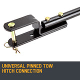 PLANTCRAFT Tow Behind Broadcast Spreader 30kg 26L Seed Fertiliser Tow Rotary V219-MOWCRTPLTAB30