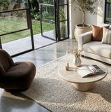 Nobu Round Sculptural Stone Coffee Table - Natural Stone 100cm V355-IA-CT-NOB-NST100