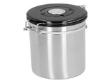 Coffee Beans Canister with Exhaust Valve Stainless Steel Storage Sealing Container with SpoonSilver V1294-YM0901-3118210141912