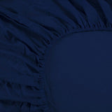 Ramesses 1000TC Linen Bamboo Fitted Sheet Combo Set Deep Blue Double V442-KIT-FITTEDSS-LINENBAMBOO-DEEPBLUE-DS