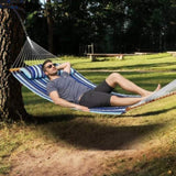 Double Quilted Fabric, 12 FT Double with Hardwood Spreader Bars, 2 Person Quilted V952-HFDCBDZJYZXT653QMV0