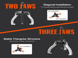 Gear Puller Set, 3" and 7" Puller Kit, 3 Jaw Gear Bearing Flywheel Pulley Removal Tool, 2 or 3 V952-ZSLMJ237INCH3C9JFV0
