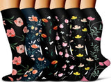 6Pairs Compression Socks for Women and Men - Best for Circulation, Running, Athletic, Recover, V1189-LWWAL-20260325-00647