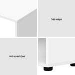 Artiss Computer Desk Bookshelf White 130CM FURNI-L-DESK01-WH-AB