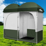 Weisshorn Double Camping Shower Toilet Tent Outdoor Portable Change Room TENT-C-CR-DOU