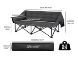 Levede Double Camping Chair Folding Outdoor Portable Fishing Picnic Travel Seat OD1075-GY-D-AU