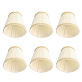 6pcs Fabric Drum Lamp Shades Clip-On Compatible with Chandeliers Light Bulbs Lighting Accessories V1188-ON101-00420-1