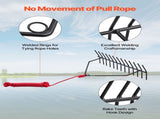 24 in Aquatic Weed Rake, 8.7 in Double Sided Lake Weed Rake, Pond Weeds Cutter with 30ft Rope, Tie V952-SCPSSKPX30FTNC6UBV0