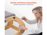Ergonomic Kneeling Chair, Wooden Posture Knee Chair with Adjustable Thick Foam Cushions & Solid Wood V952-JYKGYHSBDLWKIM5W8001V0