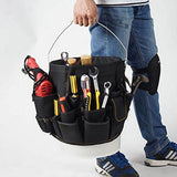 Heavy Duty Gardening Tool Bucket Organizer Gardening Tool Kit Holder with 56 Pockets for Garden Yard V1294-YM0717-10103685