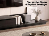Artiss Extendable TV Unit 200CM 3 Storage Drawers Dark Walnut & Black FURNI-N-EXT01-TV200-WDBK-AB