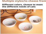 Triple Slanted Ceramic Pet Bowl Set with Elevated Iron Stand and Non Slip Base - 3 x 300ML Versatile V888-ELOSUNG49880