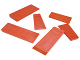 6pcs Chainsaw Wedges Increasing Friction Red Durable Plastic Tree Cutting Supplies for Woodworking V1294-YM0523-3111210402511