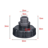 Hose Connector Ibc Tank Adapter With 60Mm Coarse Thread Inlet Fits Most Standard S60X6 Valves And V1189-LWWAL-20260327-04175