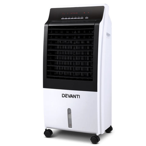 Devanti Evaporative Air Cooler Fan Conditioner 8L EAC-C-RC-11B-WH