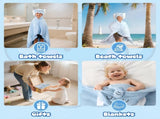 Blue Elephant Bath Hooded Towel for Kids,Extra Soft and Fast Drying Poncho for Toddlers Age V1258-DP02-C-593