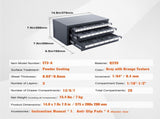 Drill Bit Cabinet, Three-Drawer Drill Bit Organizer Cabinet for 1/16" to 1/2", Steel Drill V952-ZTFPGJXZTSCT6N0G8V0
